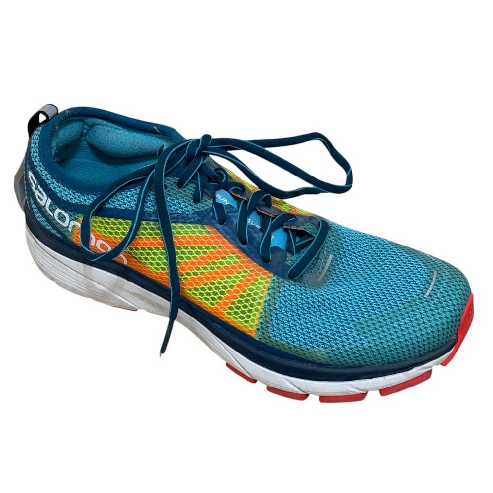 Salomon Sneakers Women 8.5 Blue Sonic RA Running Walking Workout Gym Performance